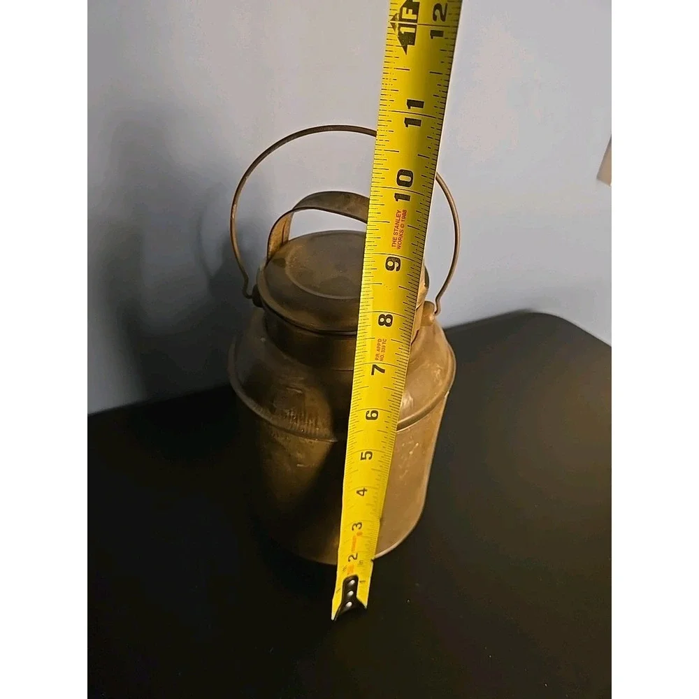 Vintage Dairy Can Galvanized Cream Milk Can with Lid & Handle & Bucket W Handle